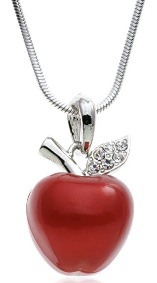 red apple 18" necklace snow white