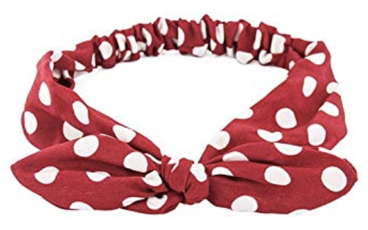 Minnie Mouse red polka dot hair bow