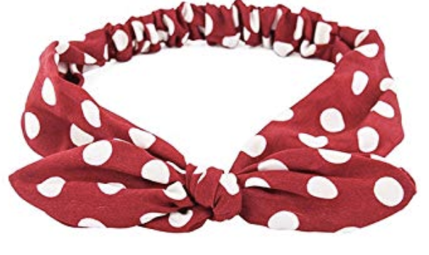 red and white polkadot headband minnie mouse