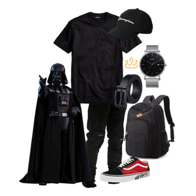 Darth Vader DisneyBound: Black Monochrome